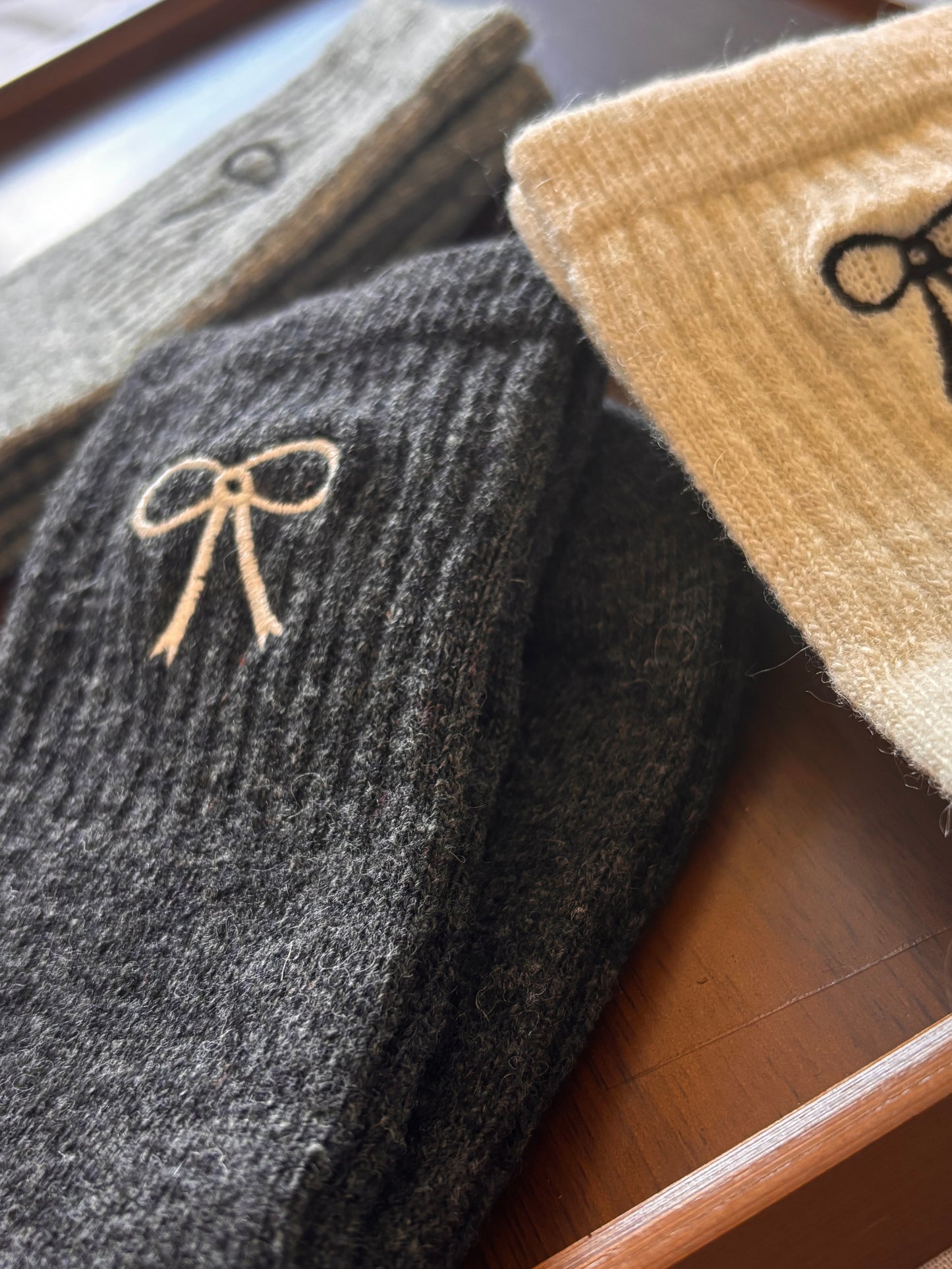 chaussettes en laine femme lot de 3