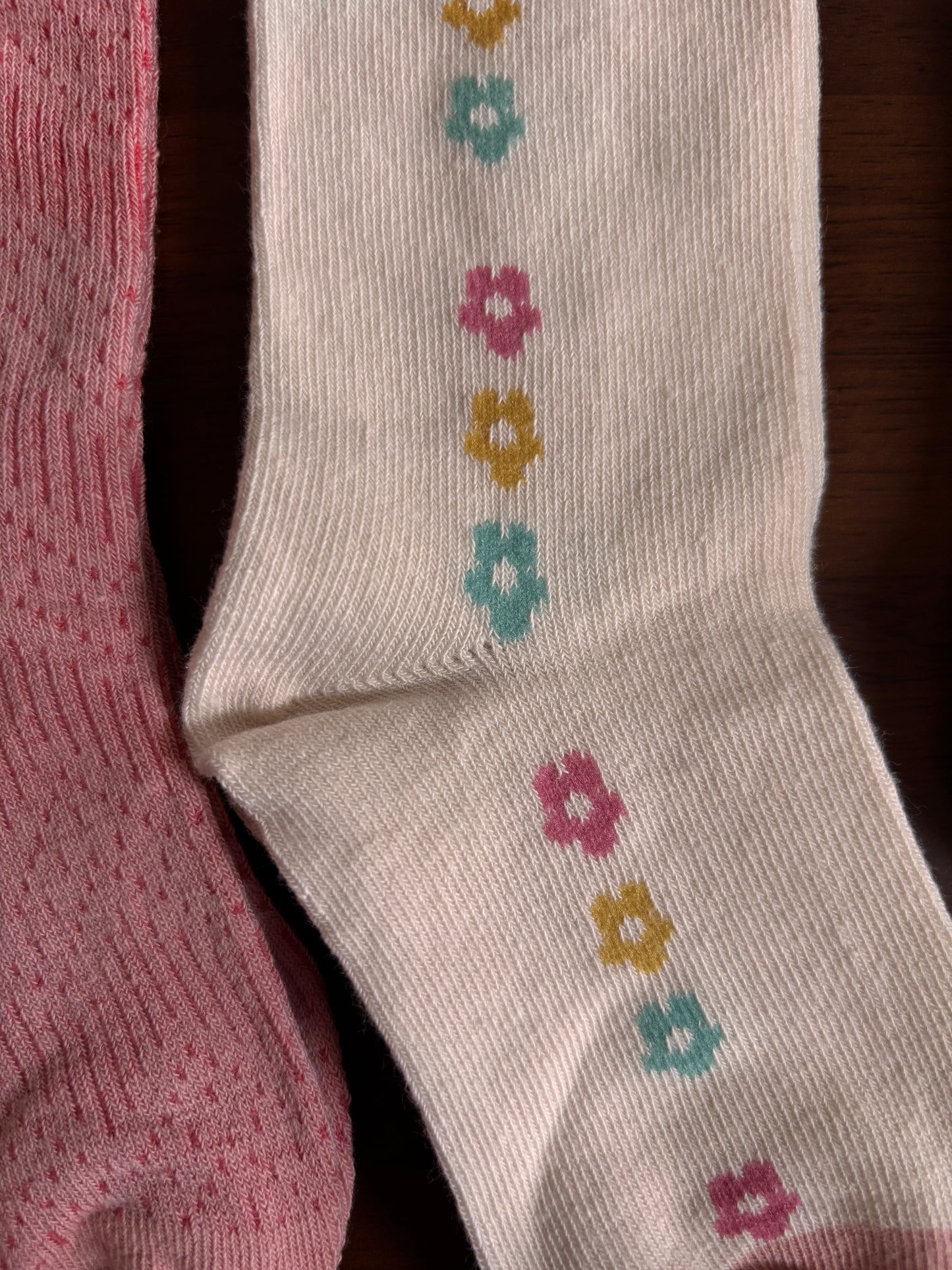 chaussettes lapin et fleurs fille lot de 3