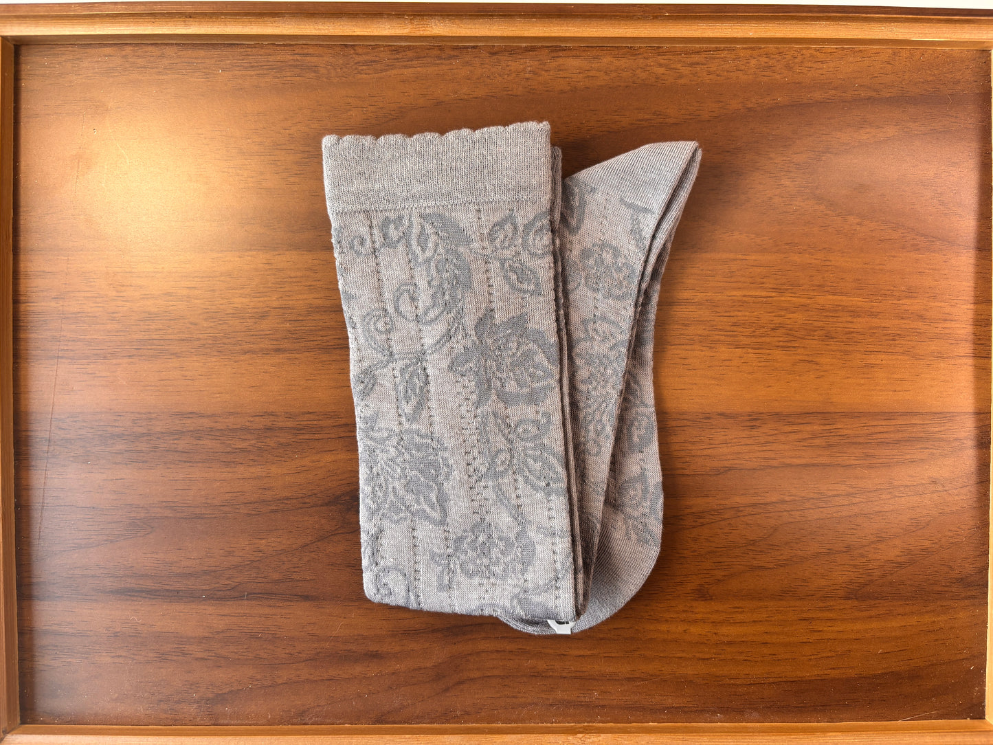 chaussettes hautes adultes gloire fleurie