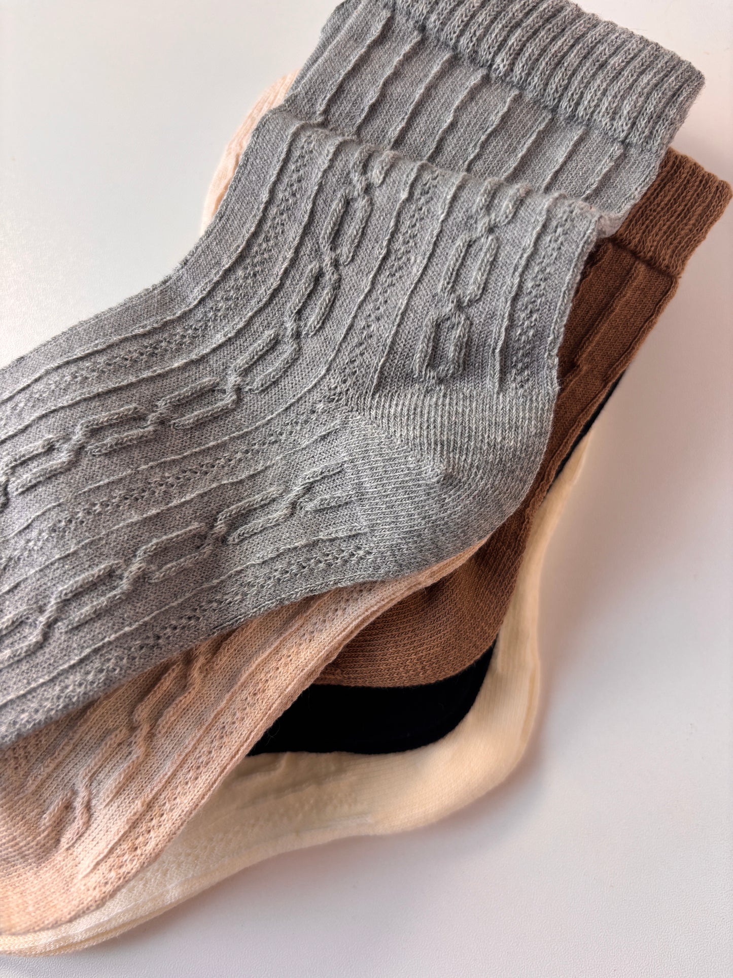 chaussettes enfants tricot lot de 5