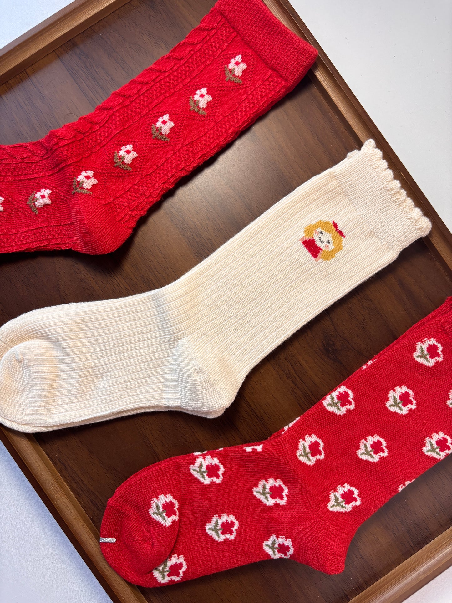 chaussettes enfants la fillette lot de 3