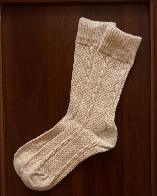 chaussettes tricotées torsadées pour les femmes lot de 3