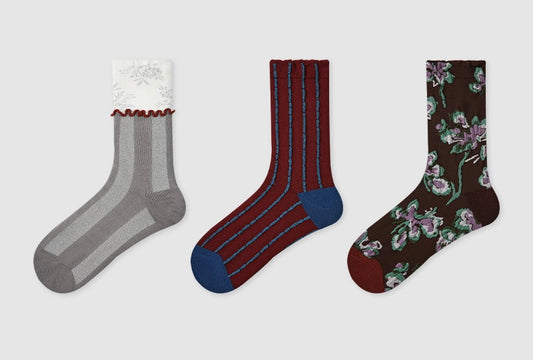 chaussettes adultes coucher de soleil lot de 3