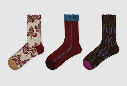 chaussettes adultes nostalgie d'hiver lot de 3