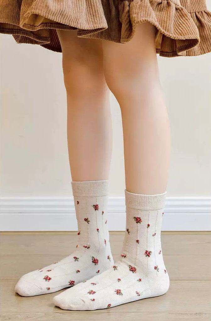 chaussettes enfants l'histoire des roses lot de 5
