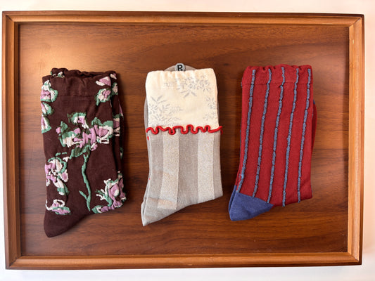 chaussettes adultes coucher de soleil lot de 3