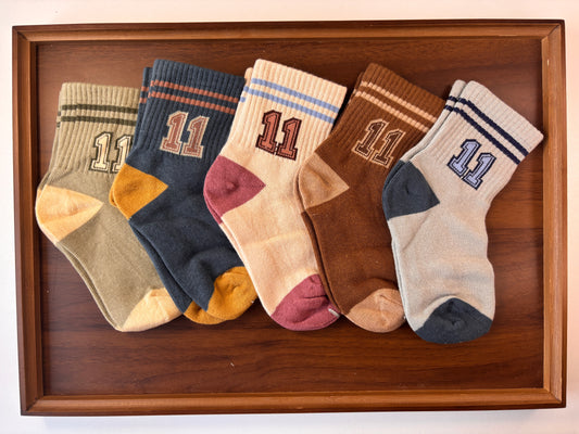 chaussettes enfants lettres 11 lot de 5
