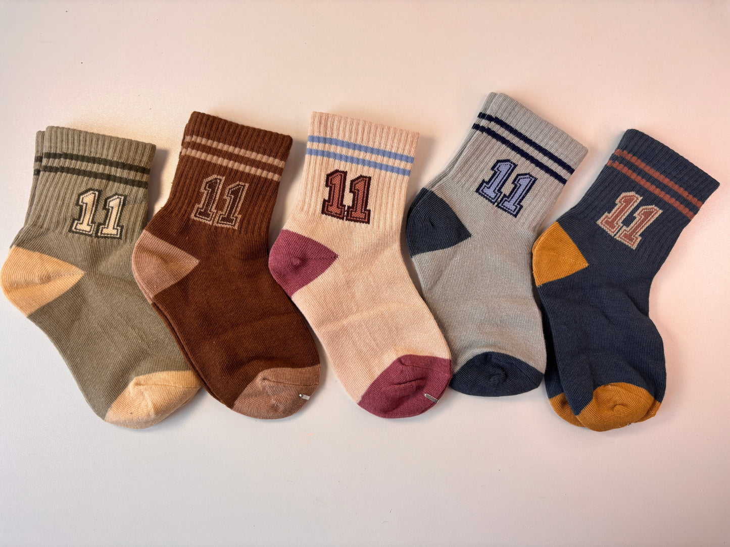 chaussettes enfants lettres 11 lot de 5