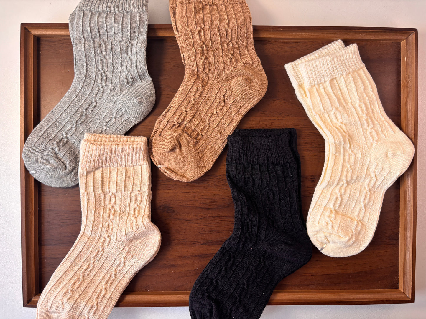 chaussettes enfants tricot lot de 5