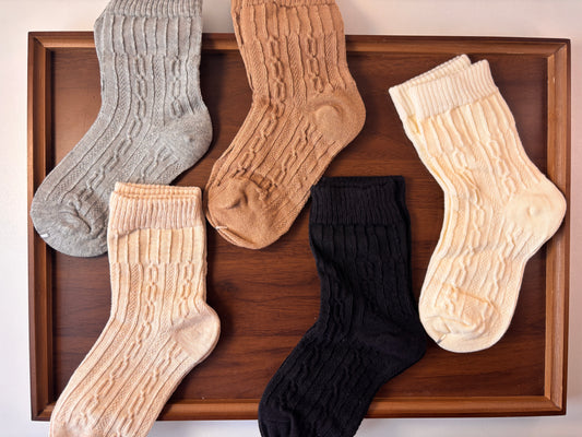 chaussettes enfants tricot lot de 5