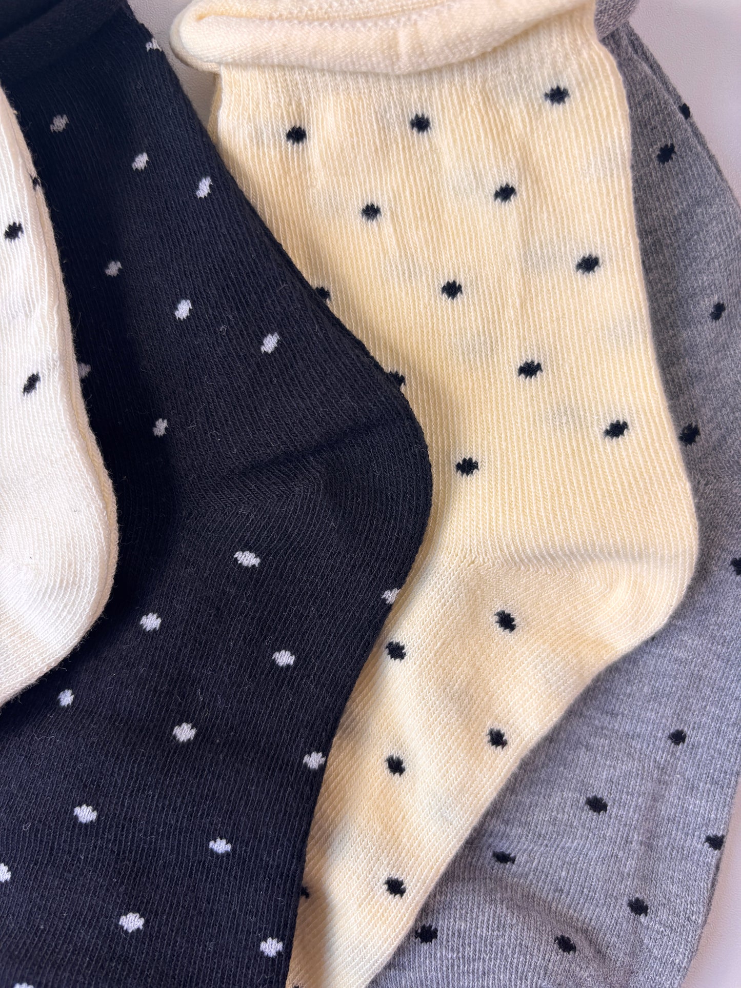 chaussettes enfants à pois lot de 5