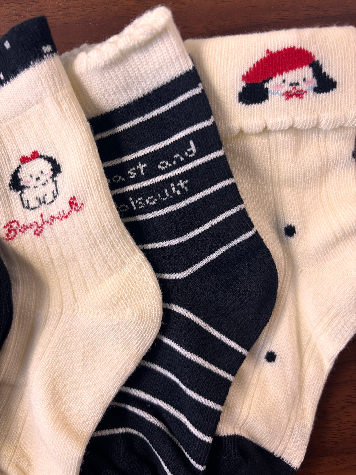 chaussettes enfants petit chien lot de 5