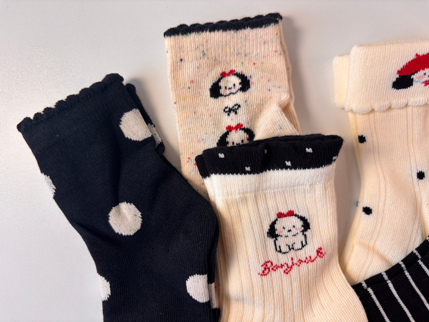 chaussettes enfants petit chien lot de 5