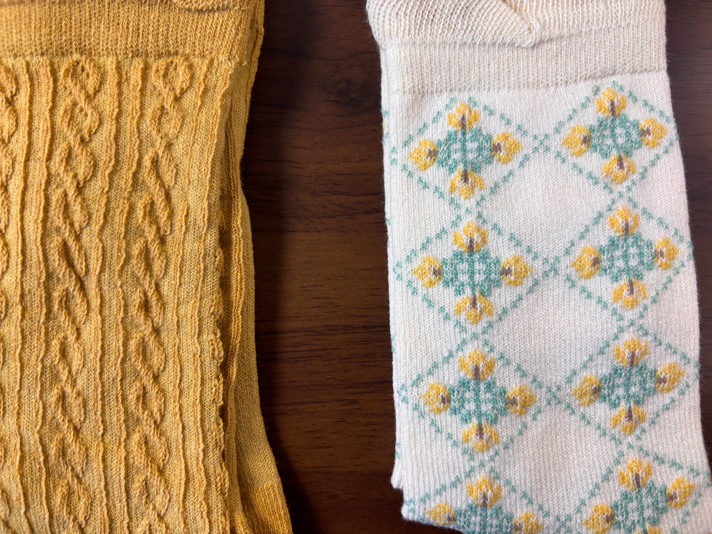 chaussettes enfants tulipe jaune lot de 3