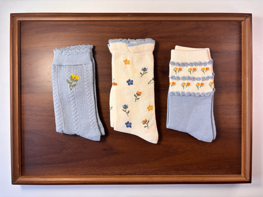 chaussettes enfants le bouquet lot de 3